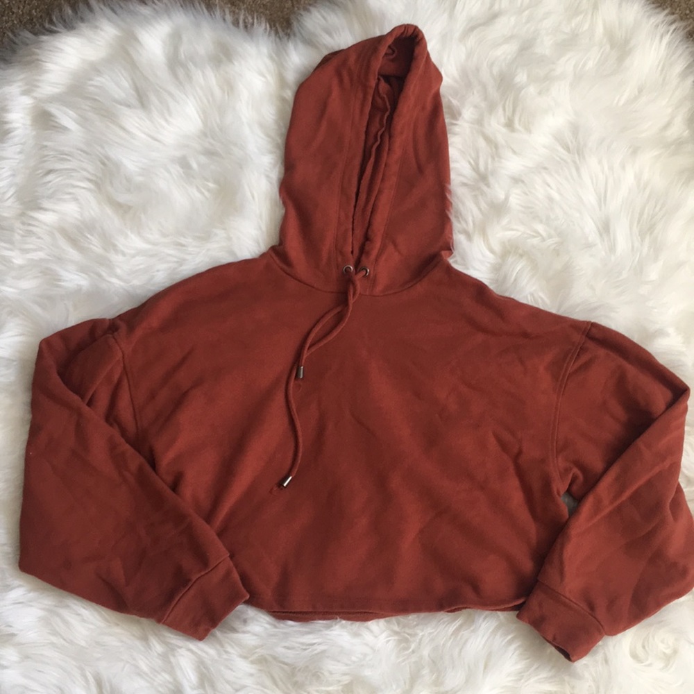 SOLD-Crop Top Hoodie - Picture 2 of 4